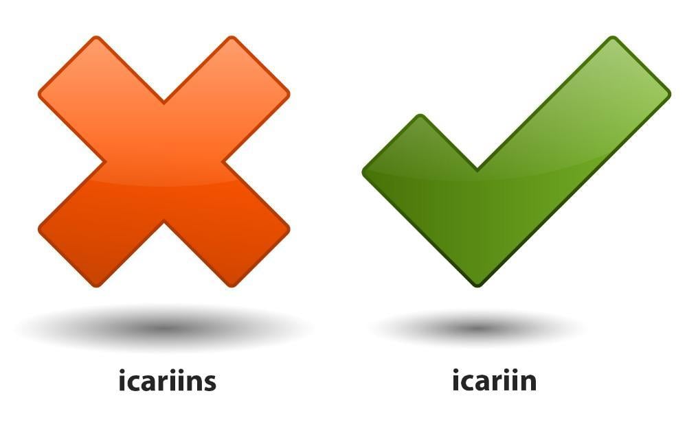 icariin versus icariins